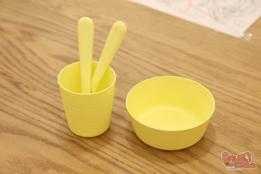 Mochi Mochi 黃色兒童餐具