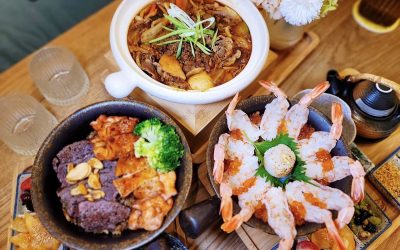 台南三井約會餐廳|干貝鮮蝦釜飯、擔擔鍋與舒芙蕾