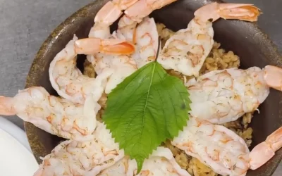炙燒干貝鮮蝦釜飯|台南三井瀑布漢堡與焦糖舒芙蕾