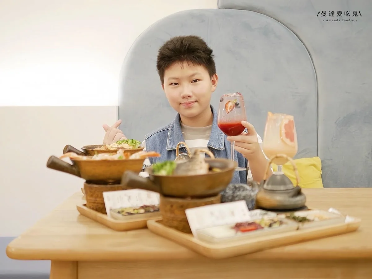 釜飯套餐與夢幻泡泡飲