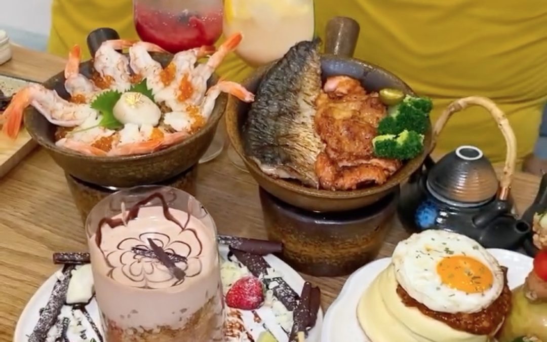 炸雞巧克力舒芙蕾配極上釜飯｜台南三井氣泡飲實拍