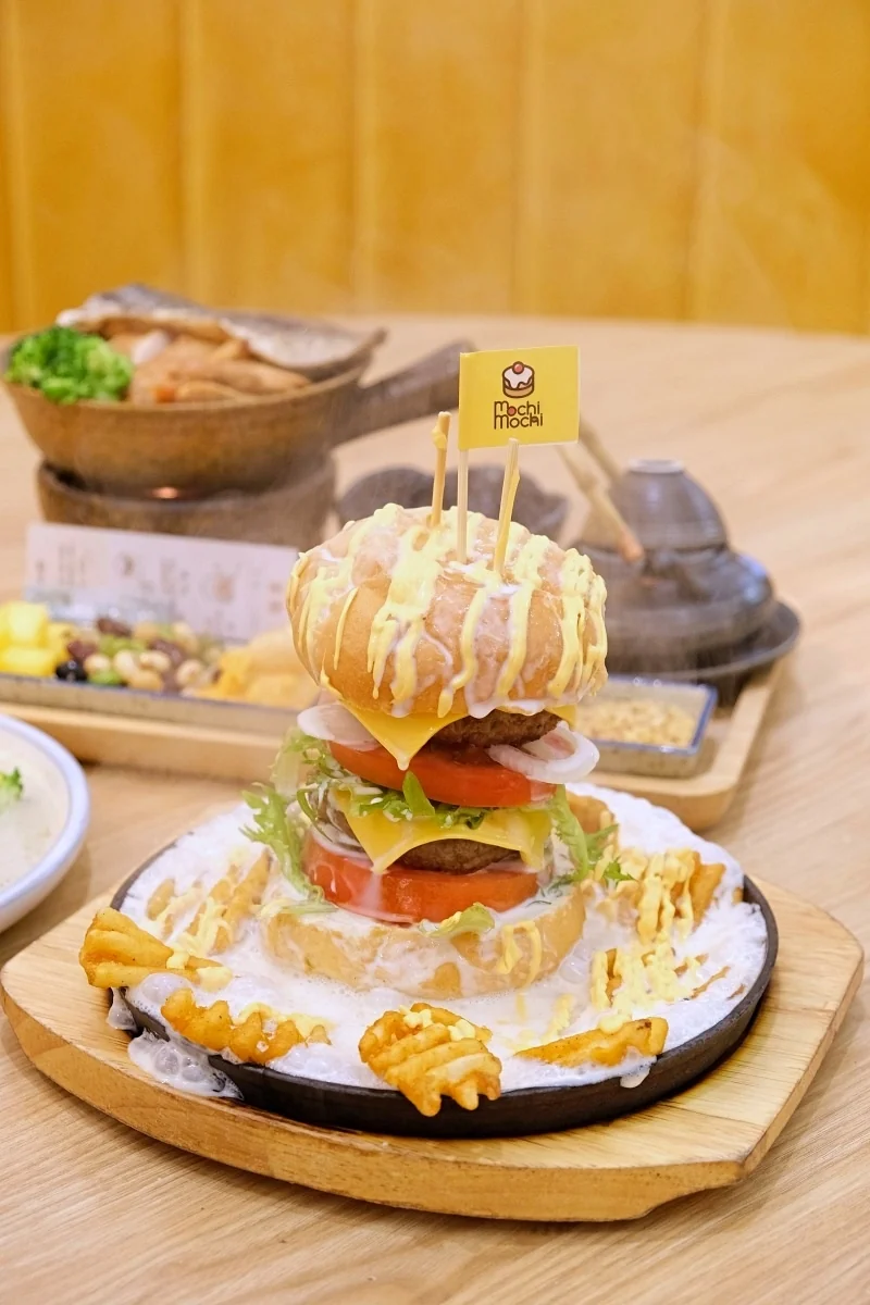 桌邊起司瀑布漢堡