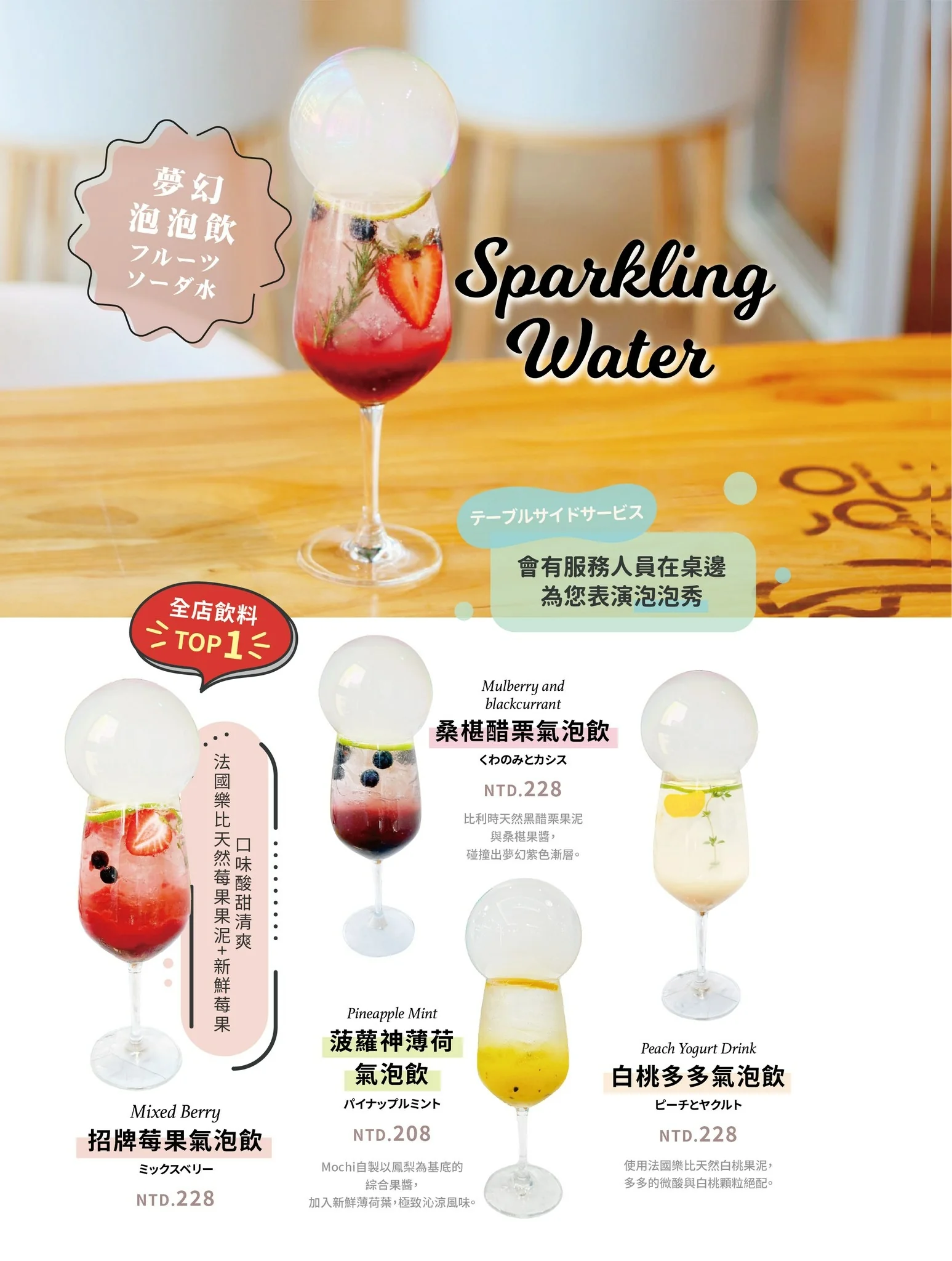 Mochi Mochi 舒芙蕾與飲品介紹