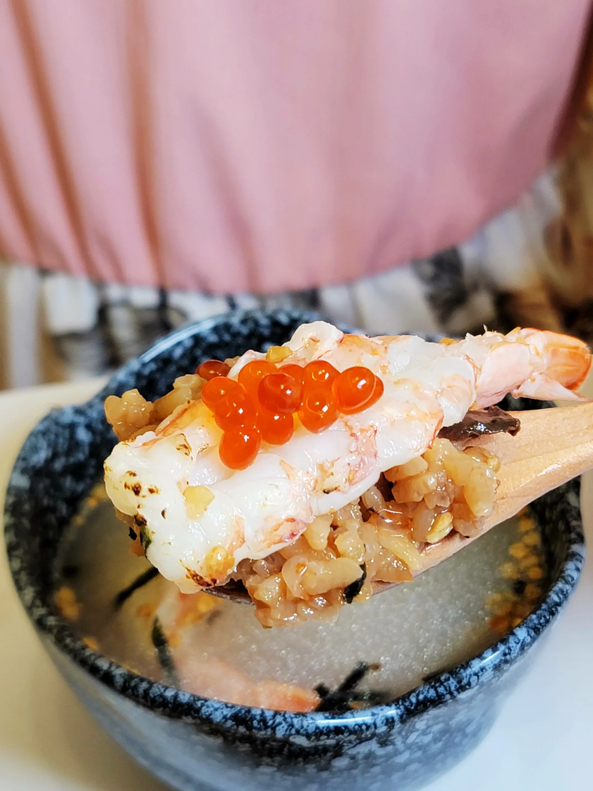 炙燒干貝蝦釜飯近照