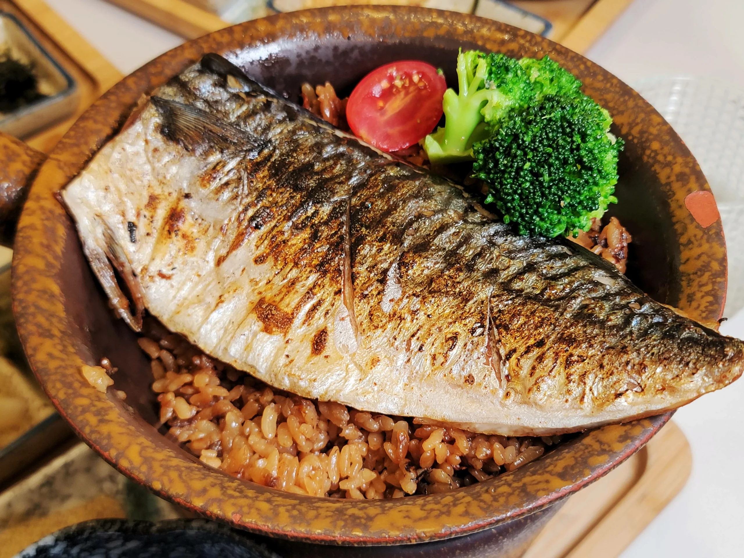鹽烤鯖魚釜飯套餐