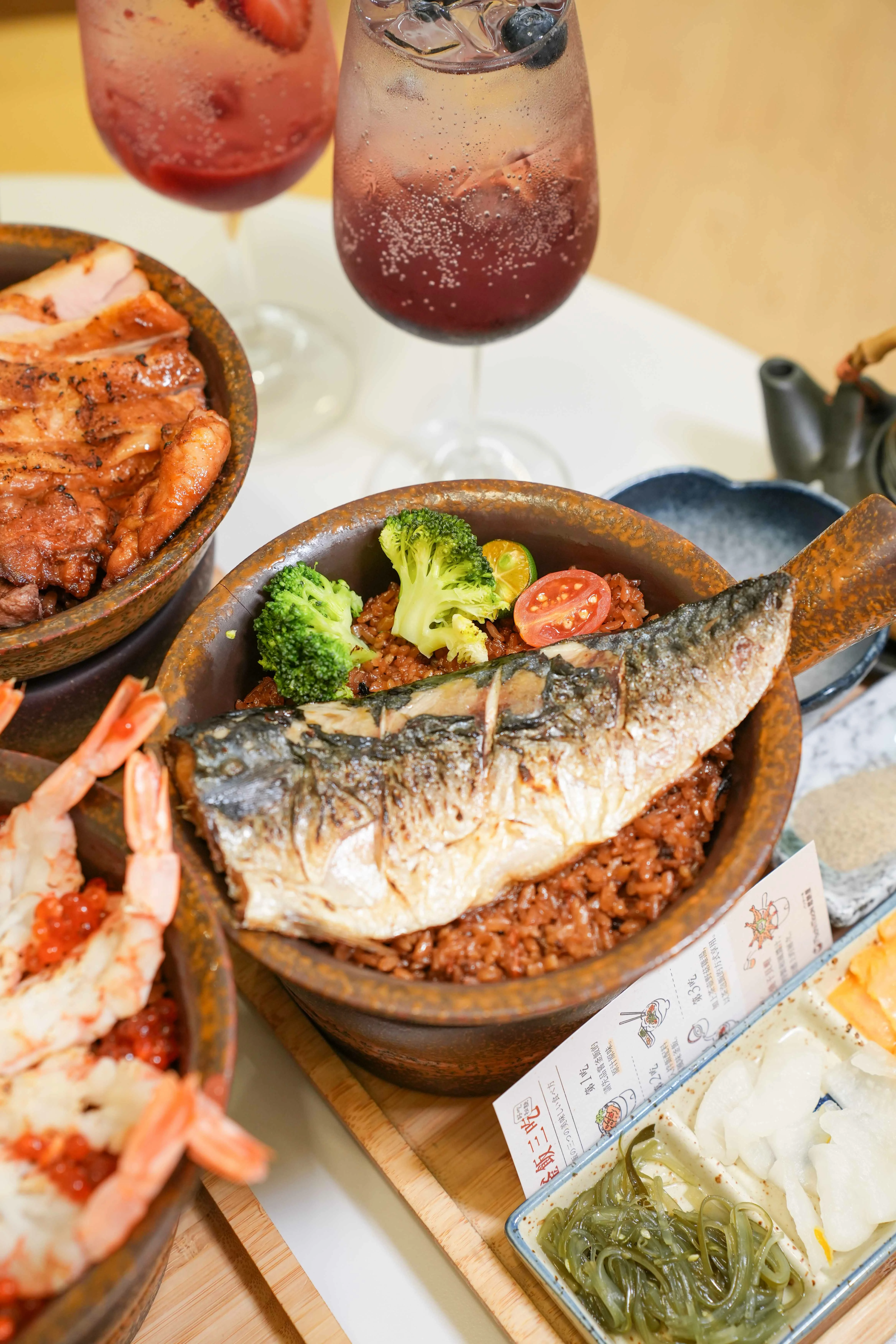 鹽烤鯖魚釜飯完整套餐