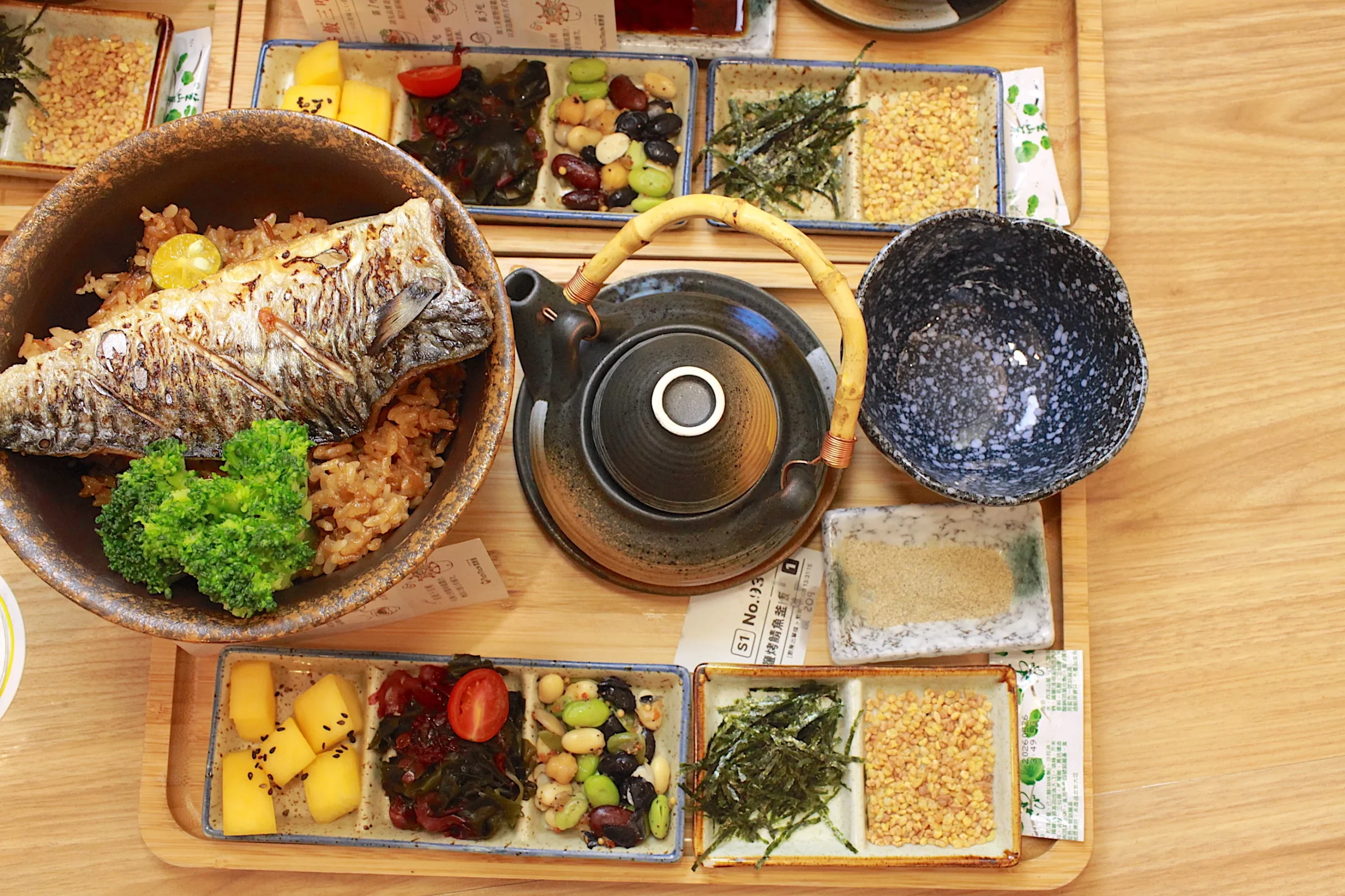 鹽烤鯖魚釜飯套餐