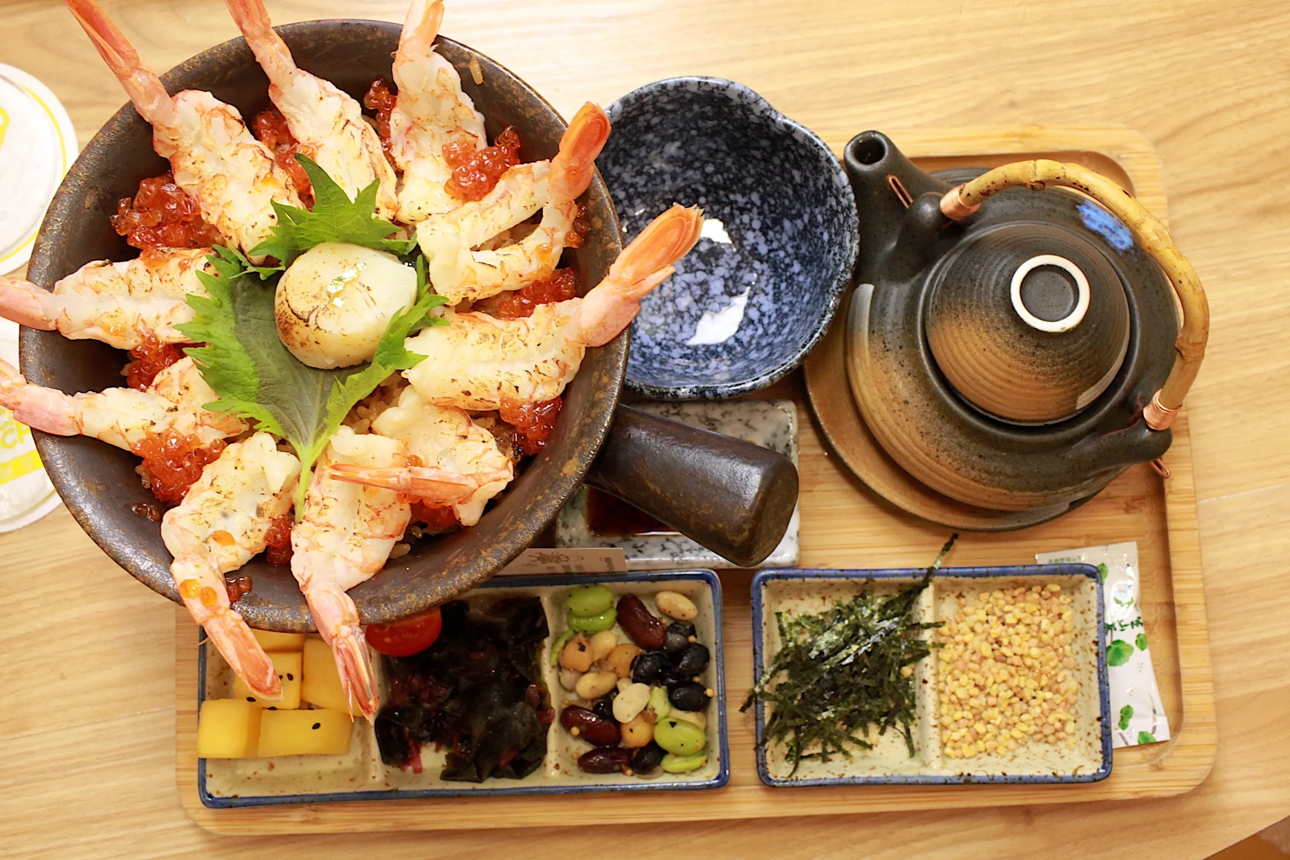 炙燒干貝蝦雙拼釜飯套餐
