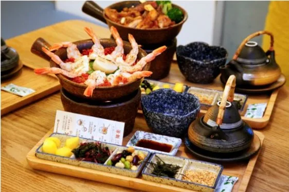 炙燒干貝蝦雙拼釜飯套餐