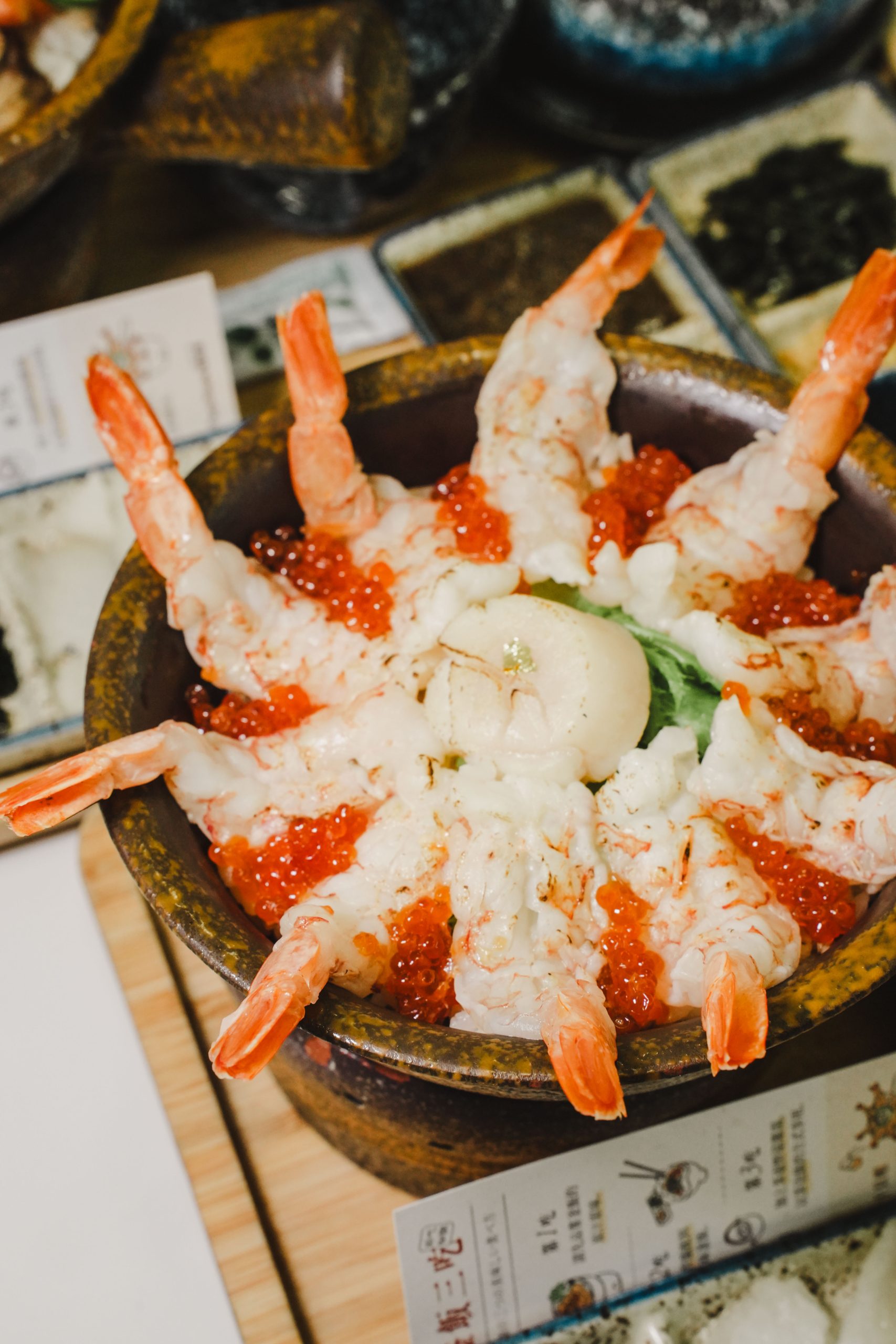 炙燒干貝蝦雙拼釜飯